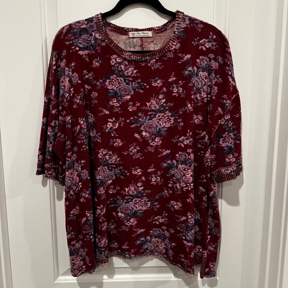 We the Free floral top women size small